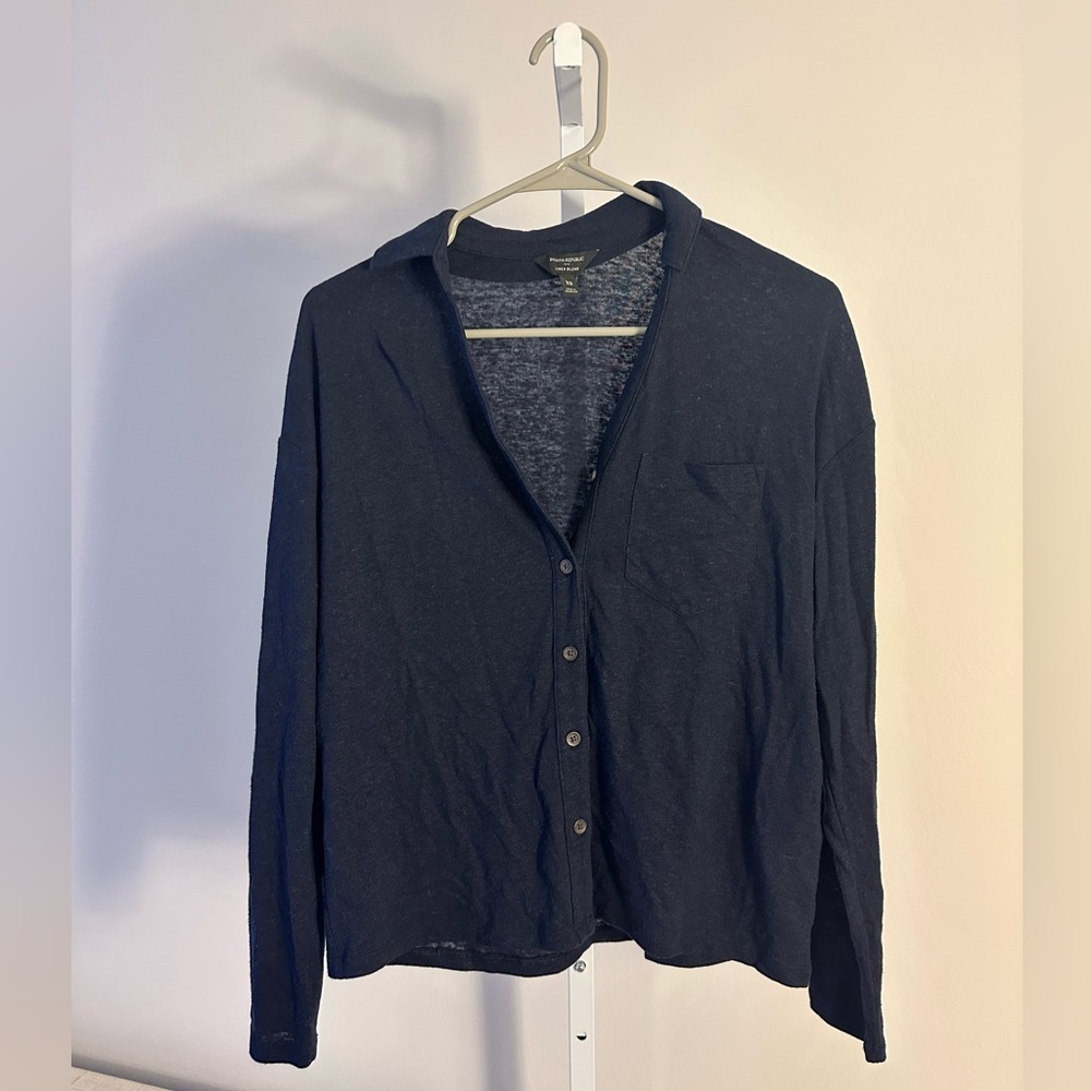Banana Republic Wool Blend Navy Cardigan in Size XS